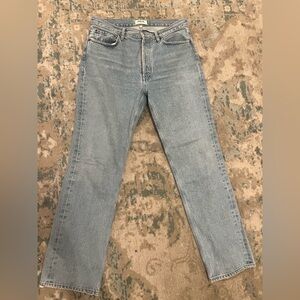 Agolde Denim Straight Leg Jeans - Sky Blue